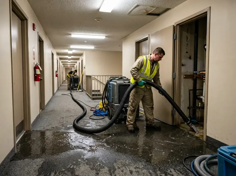 multi-unit-apartment-hallway-f-005 — frequently asked questions, Emergency Burst Pipe Water Extraction & Removal in Thonotos…